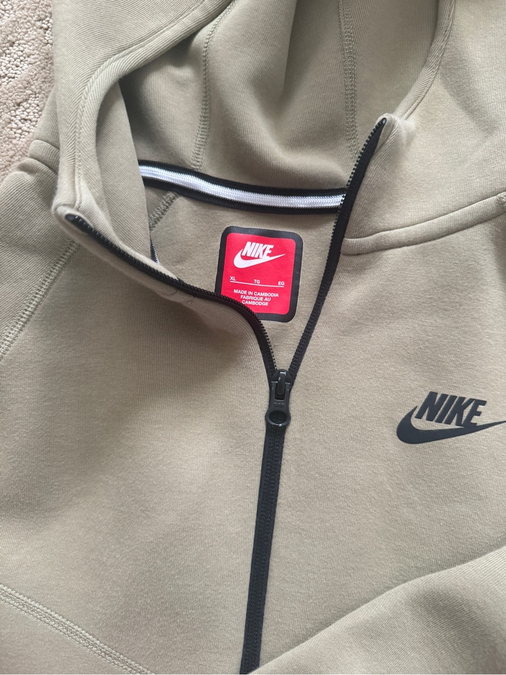Youth Nike Tech Outfit Hoodie and Pants - Olive - Picture 4 of 4